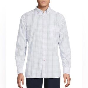 Daniel Cremieux Check Pattern Poplin Shirt - White. XXL